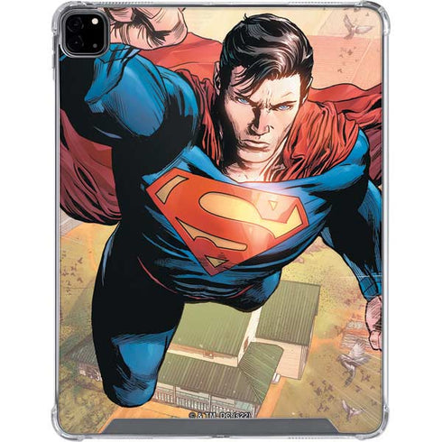 DC Comics Superman Flying Pose Action Comics #957 Art by Patch Zircher iPad Pro 12.9in (2020) Clear Case